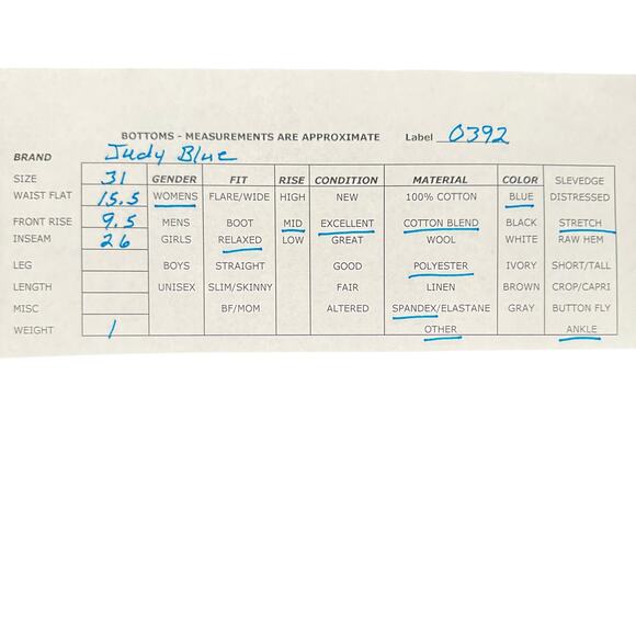 Judy Blue Women's Relaxed Fit Jeans Stretch Ankle Mid RiseMed Wash Size 31 - Picture 9 of 9